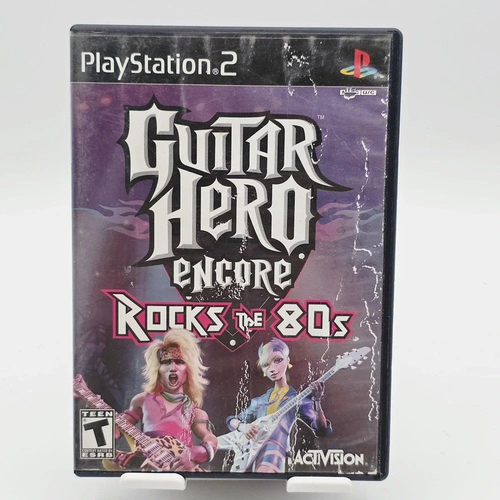 Guitar Hero Encore Rocks The 80s Sony PlayStation 2 PS2‎ Video Game Complete Y2K